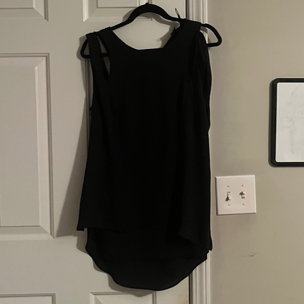 BCBG Black Valery Top Size Large